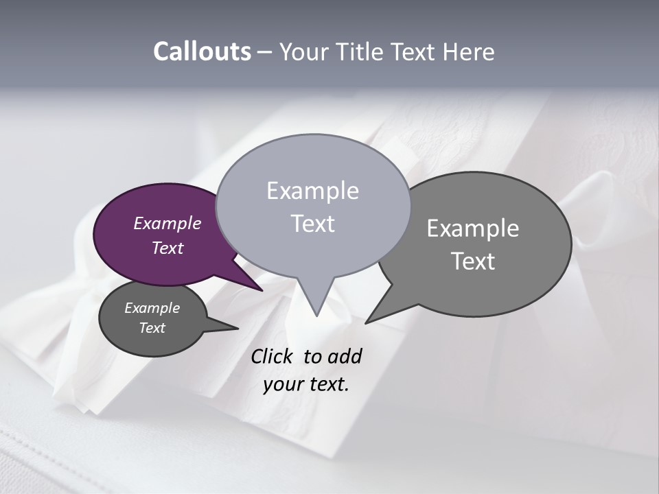 Holiday Bow Space PowerPoint Template