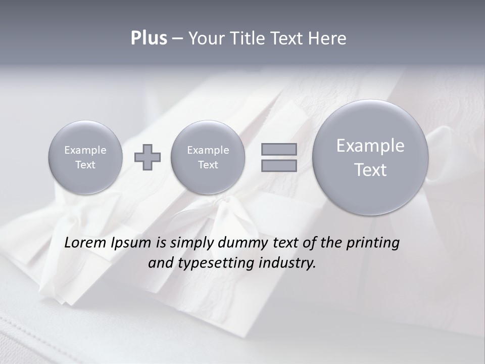 Holiday Bow Space PowerPoint Template