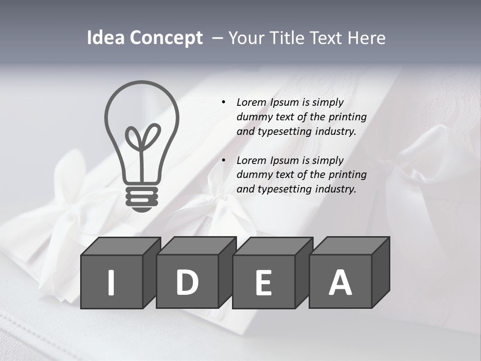 Holiday Bow Space PowerPoint Template