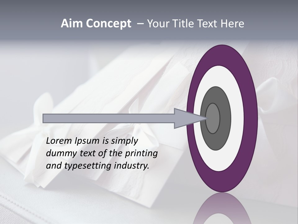 Holiday Bow Space PowerPoint Template