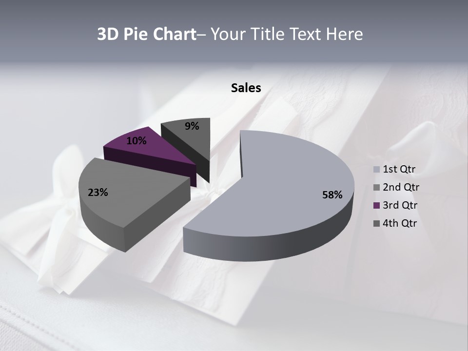 Holiday Bow Space PowerPoint Template