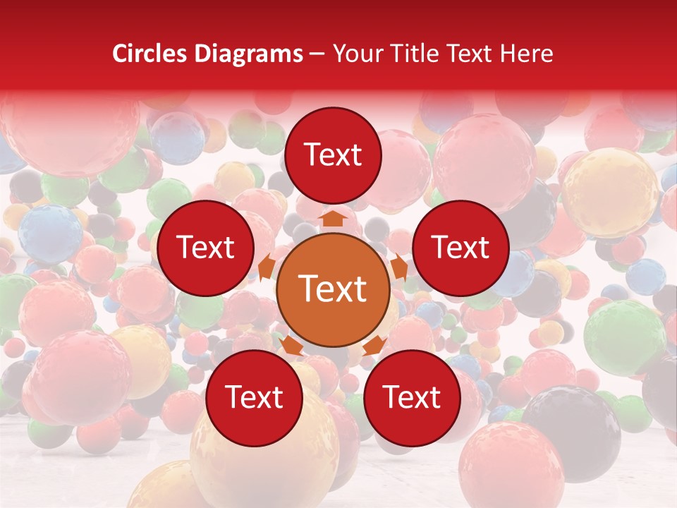 Pink Sphere Children PowerPoint Template