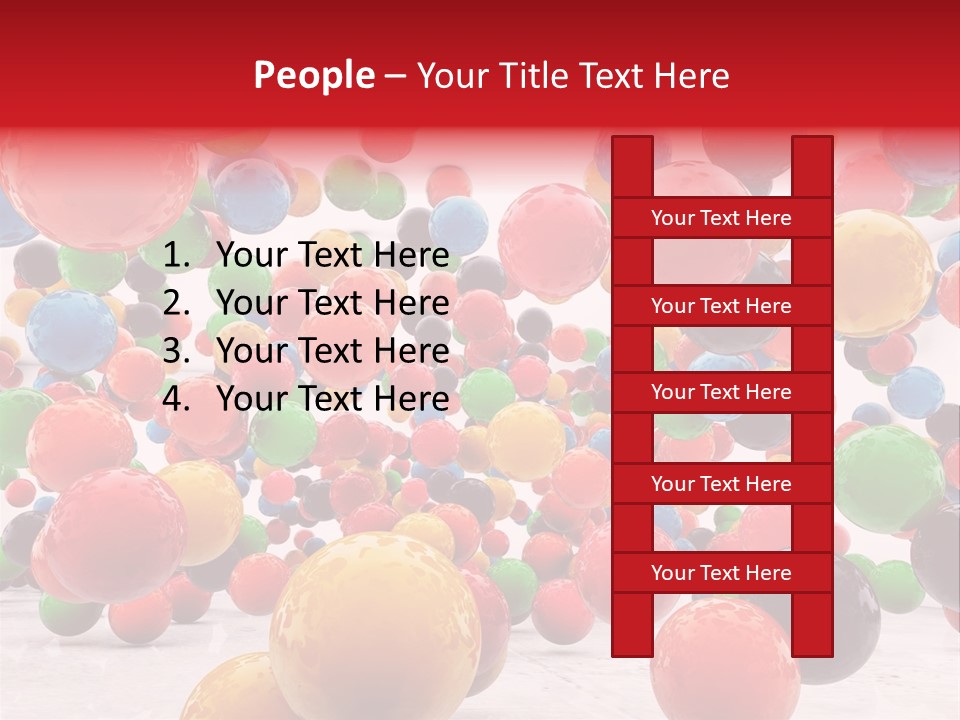 Pink Sphere Children PowerPoint Template