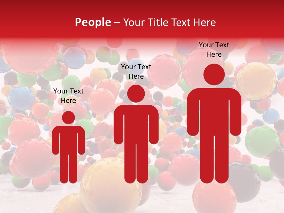 Pink Sphere Children PowerPoint Template