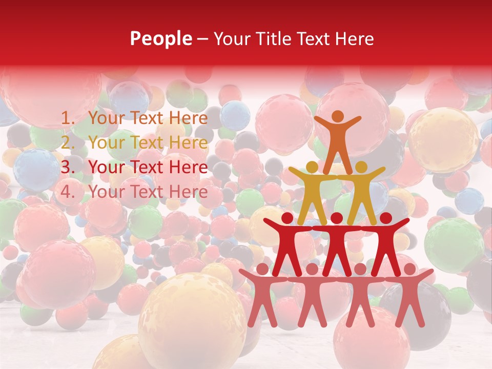 Pink Sphere Children PowerPoint Template