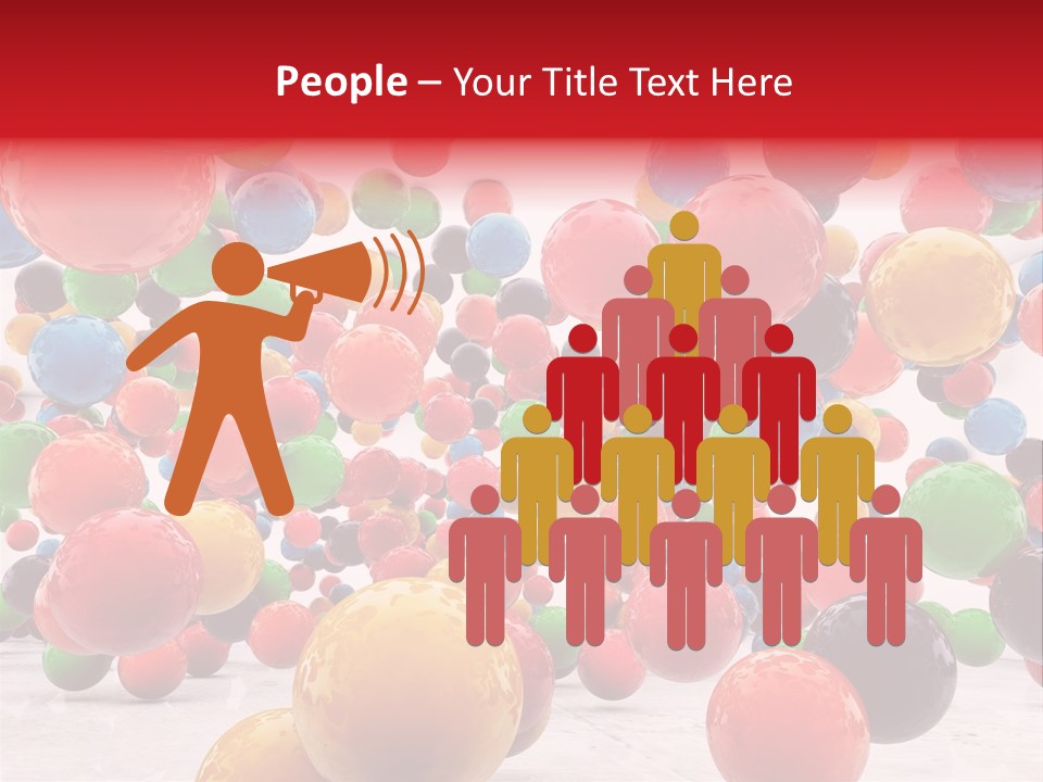 Pink Sphere Children PowerPoint Template