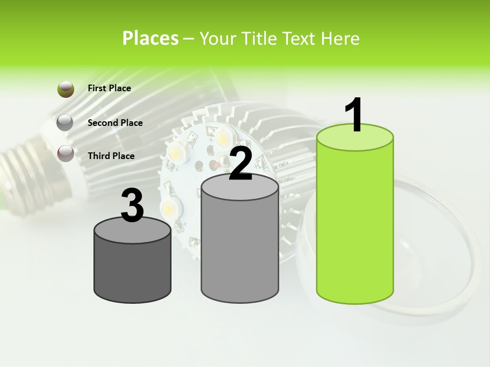 Led Technology Cold PowerPoint Template