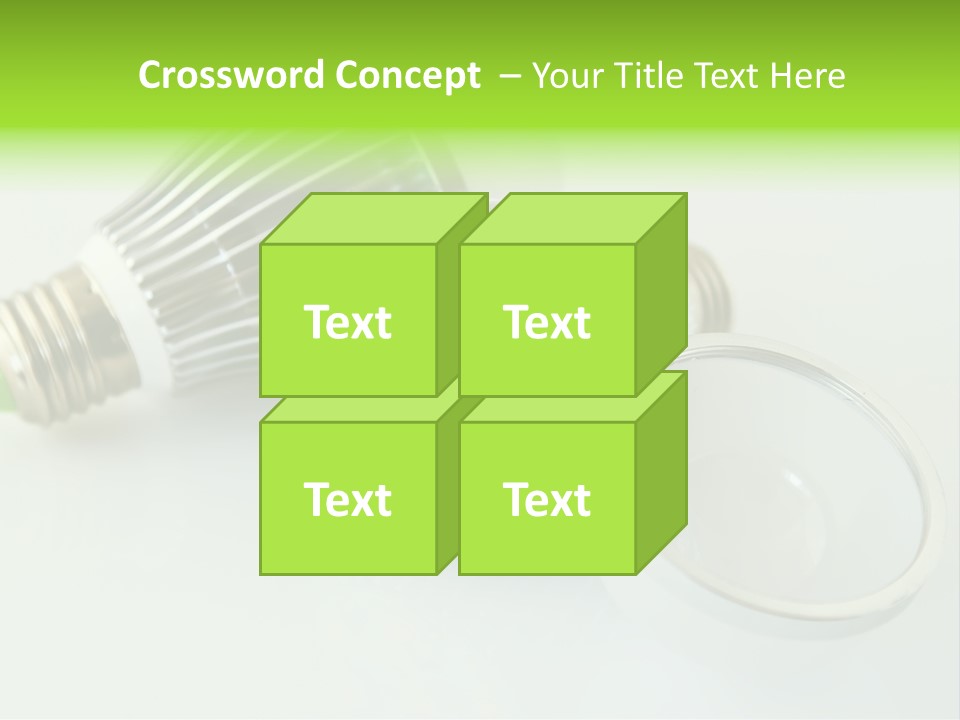 Led Technology Cold PowerPoint Template