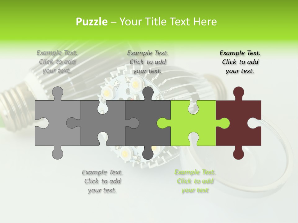 Led Technology Cold PowerPoint Template