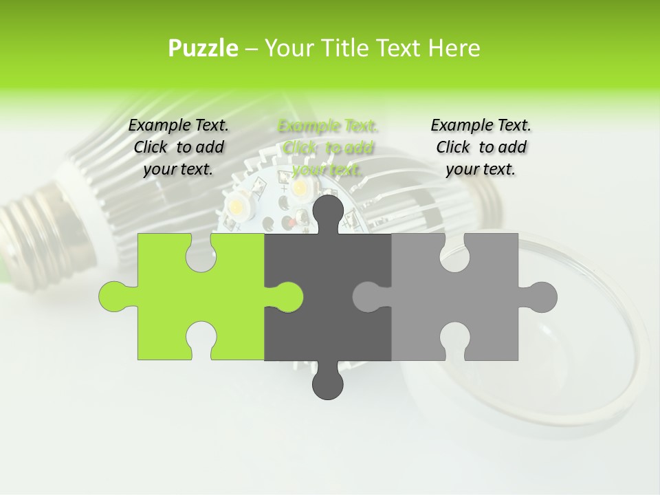 Led Technology Cold PowerPoint Template