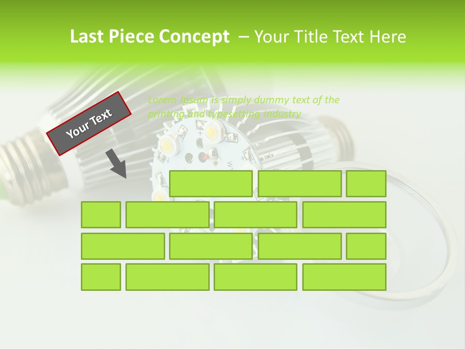 Led Technology Cold PowerPoint Template