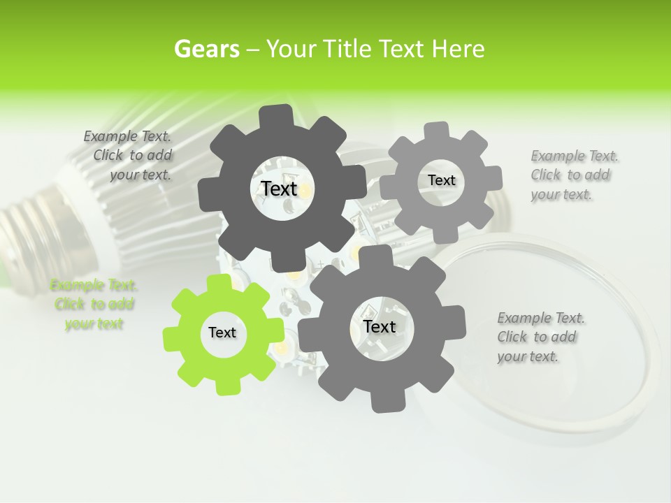 Led Technology Cold PowerPoint Template