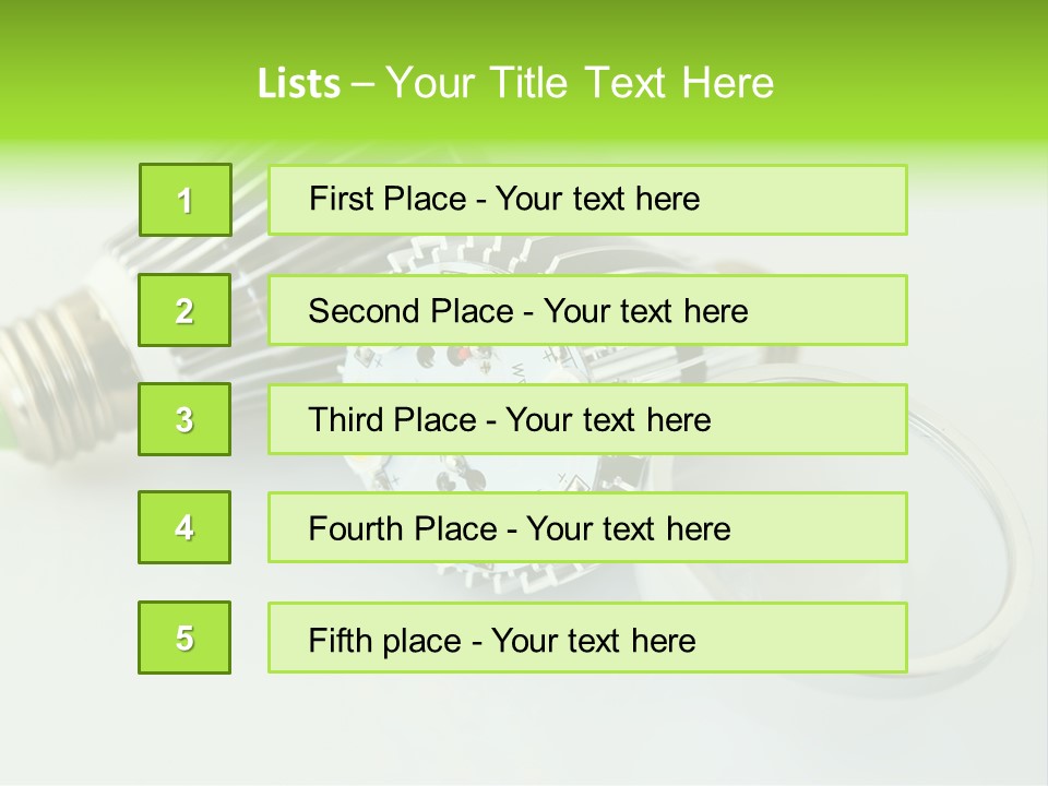 Led Technology Cold PowerPoint Template