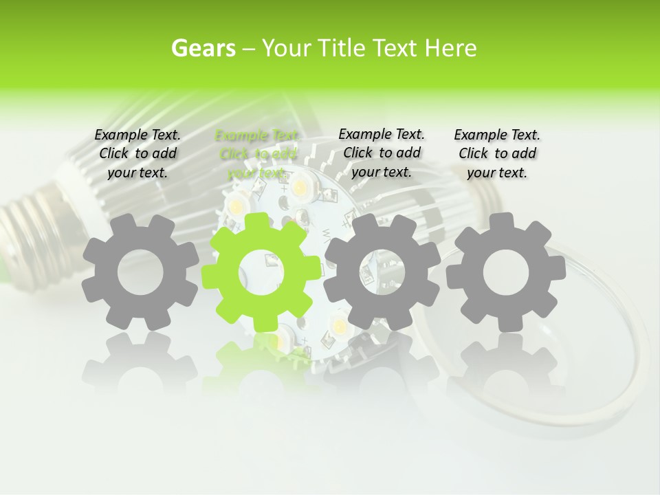 Led Technology Cold PowerPoint Template