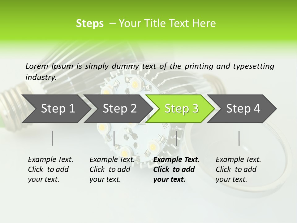 Led Technology Cold PowerPoint Template