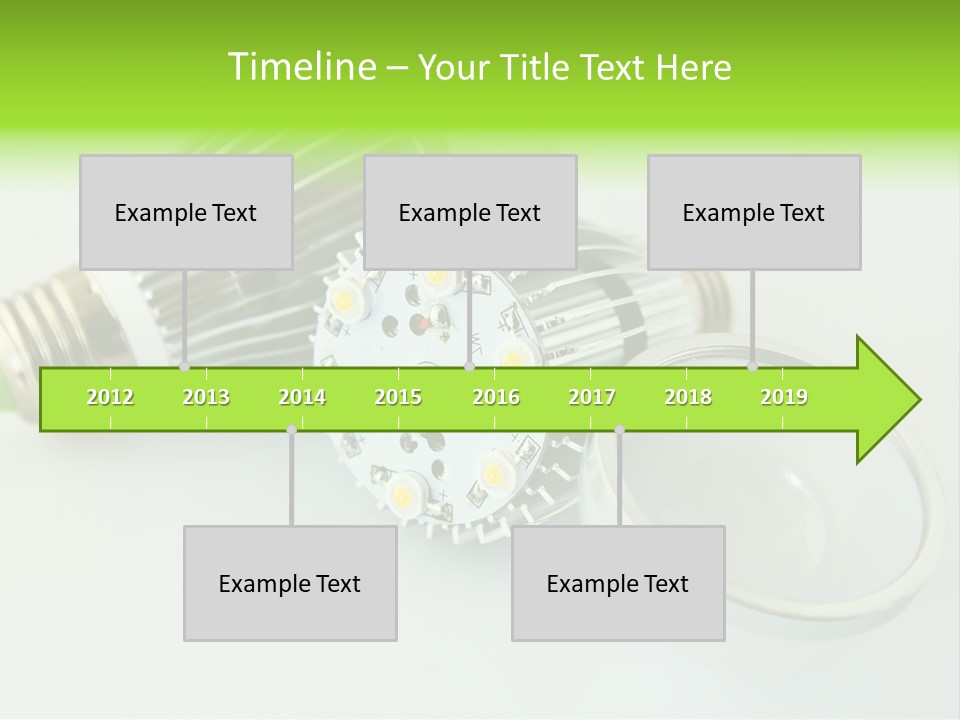 Led Technology Cold PowerPoint Template