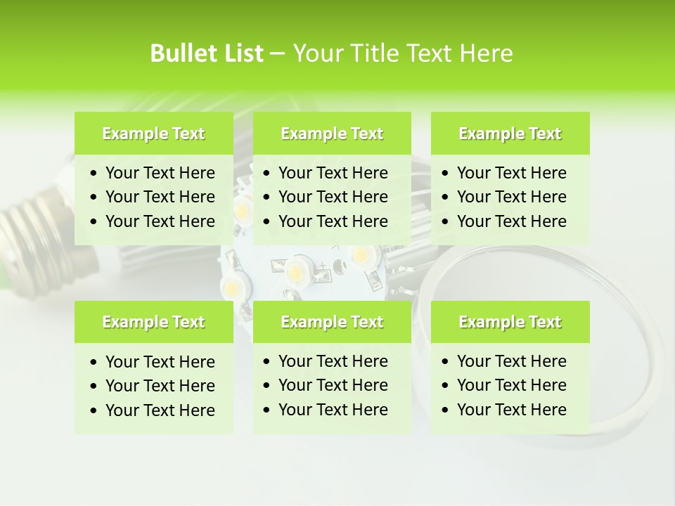 Led Technology Cold PowerPoint Template