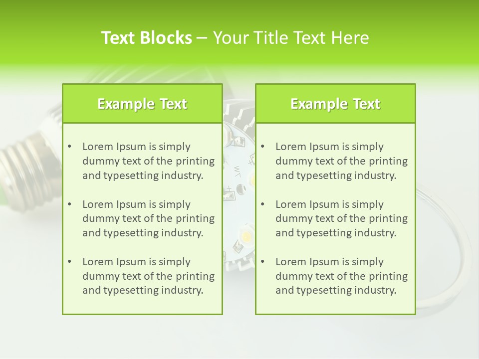 Led Technology Cold PowerPoint Template