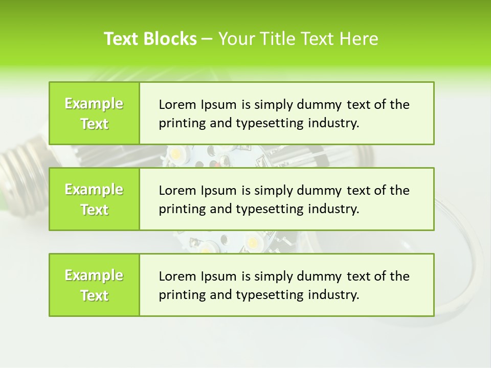 Led Technology Cold PowerPoint Template
