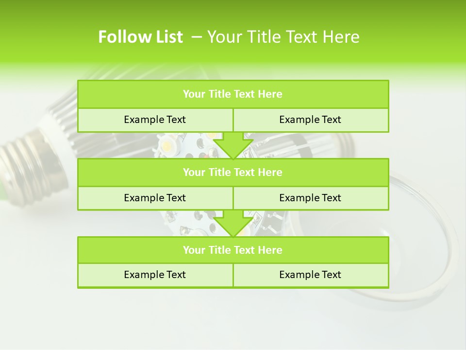 Led Technology Cold PowerPoint Template