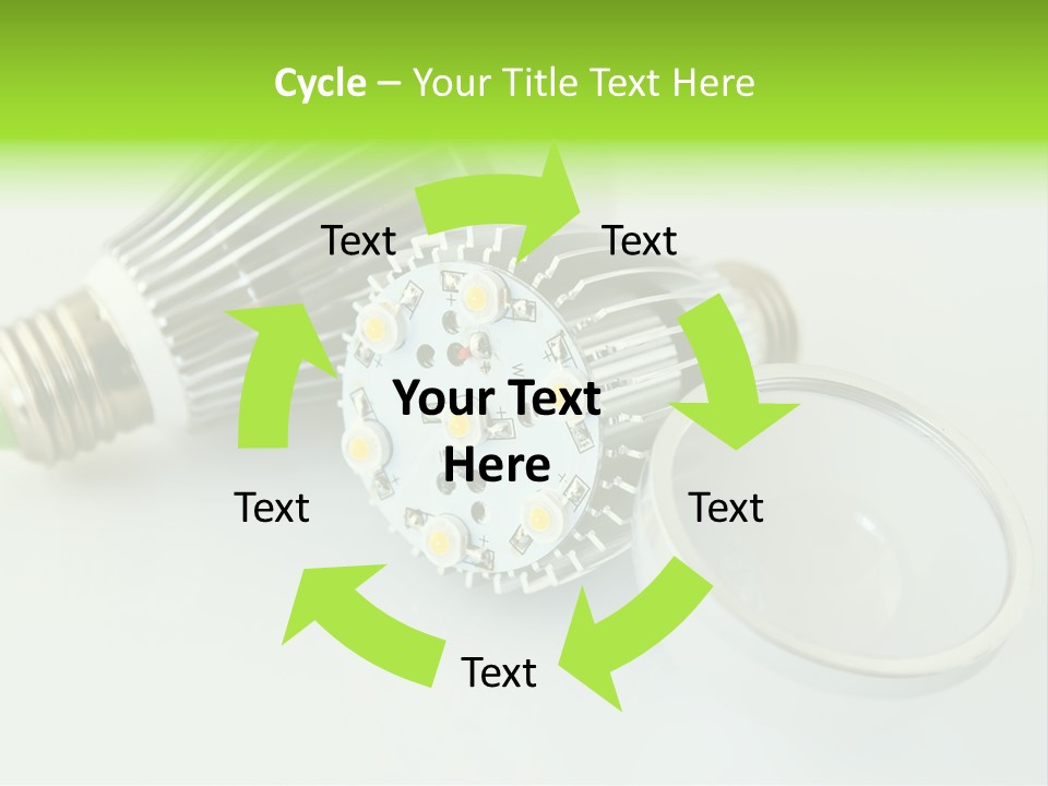 Led Technology Cold PowerPoint Template