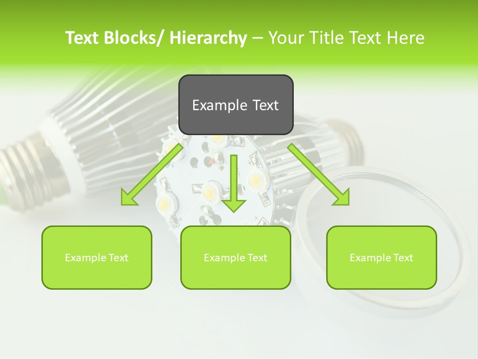 Led Technology Cold PowerPoint Template