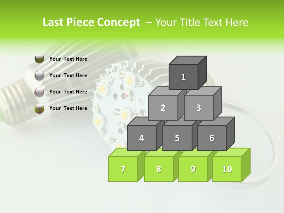 Led Technology Cold PowerPoint Template