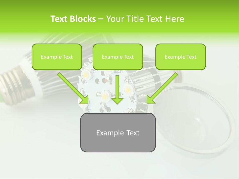 Led Technology Cold PowerPoint Template