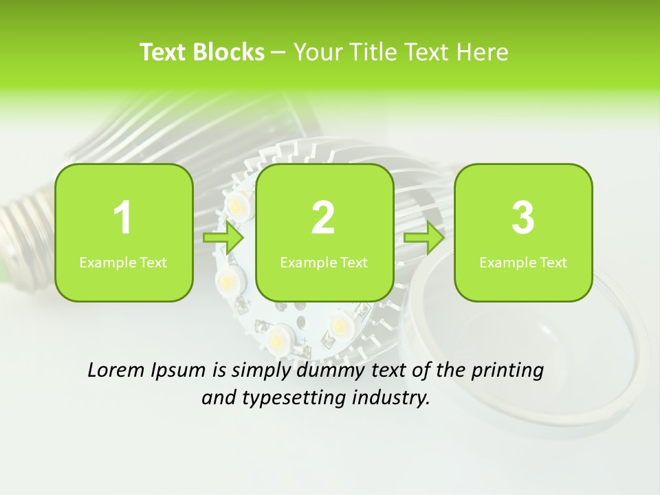 Led Technology Cold PowerPoint Template