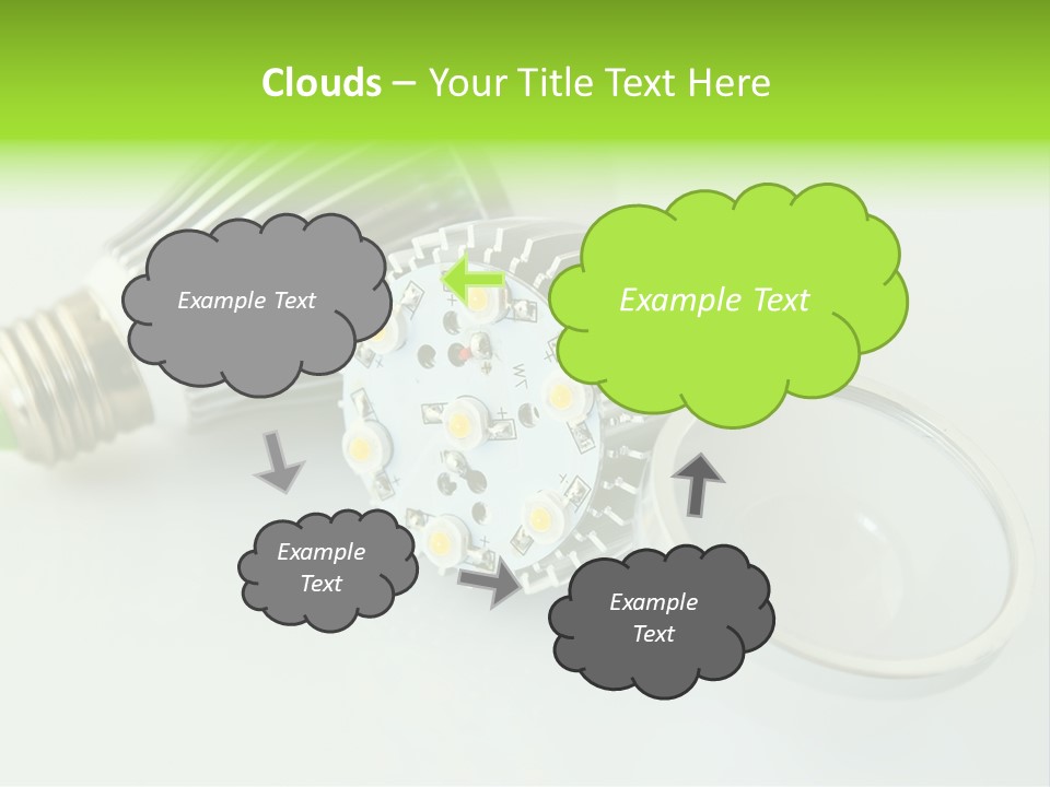 Led Technology Cold PowerPoint Template