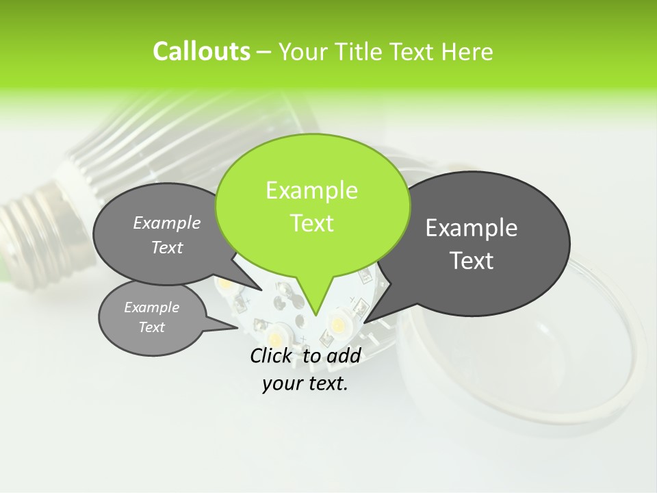Led Technology Cold PowerPoint Template
