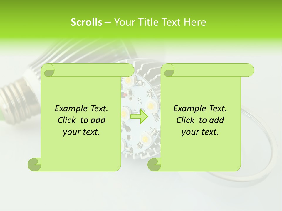 Led Technology Cold PowerPoint Template