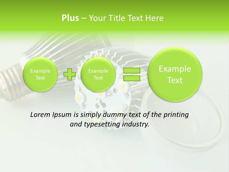 Led Technology Cold PowerPoint Template