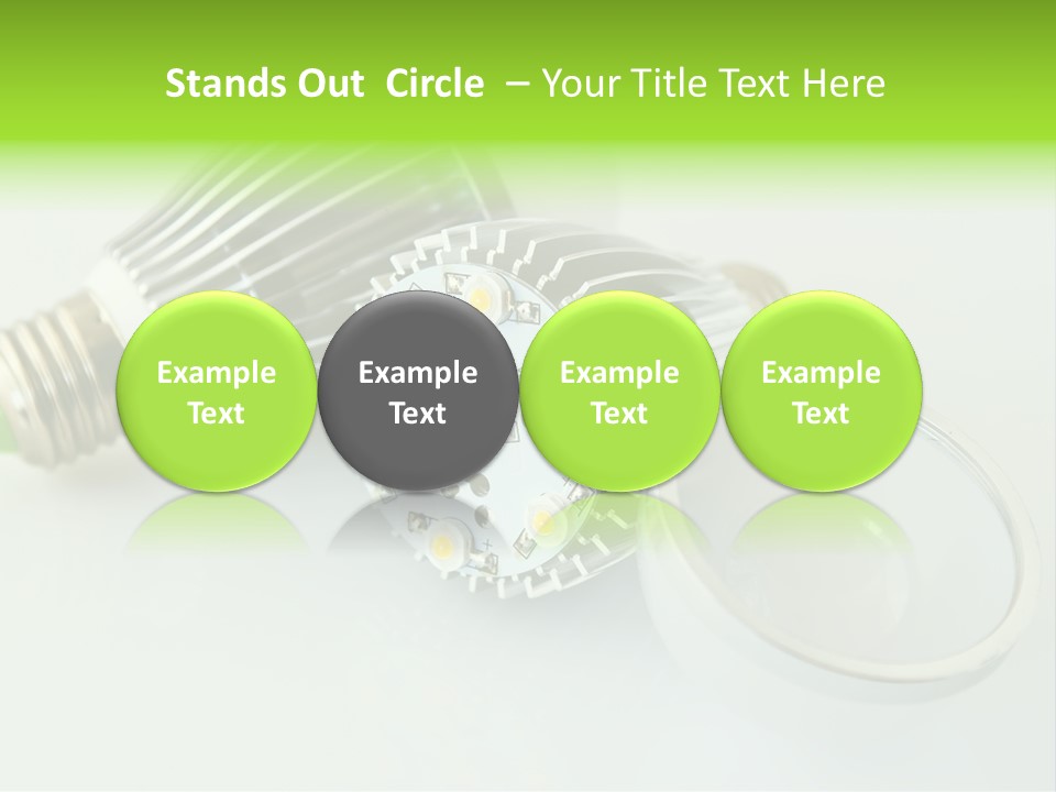 Led Technology Cold PowerPoint Template