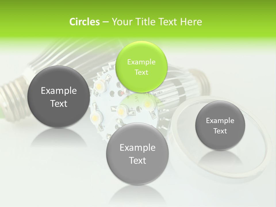 Led Technology Cold PowerPoint Template