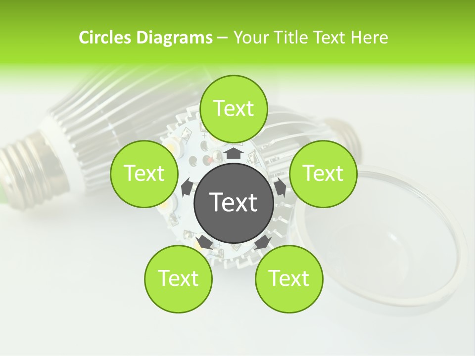 Led Technology Cold PowerPoint Template