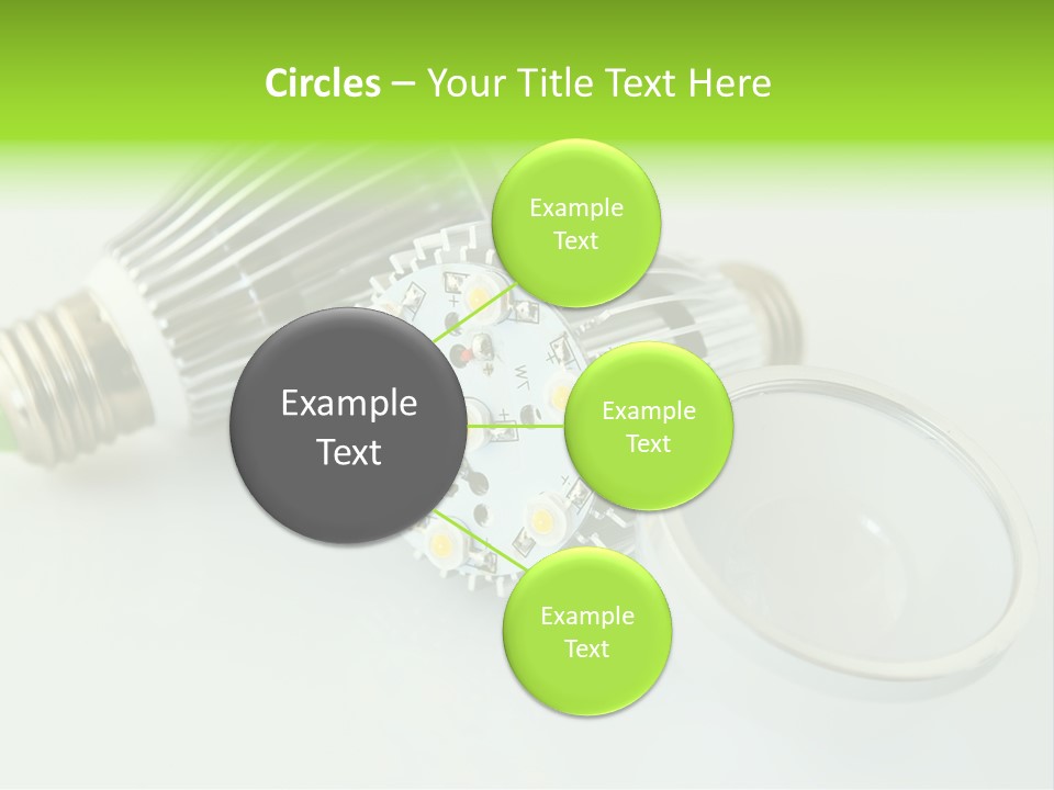 Led Technology Cold PowerPoint Template