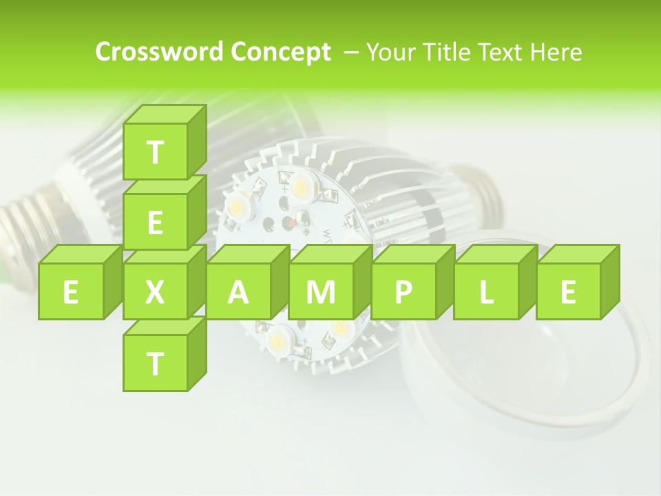 Led Technology Cold PowerPoint Template