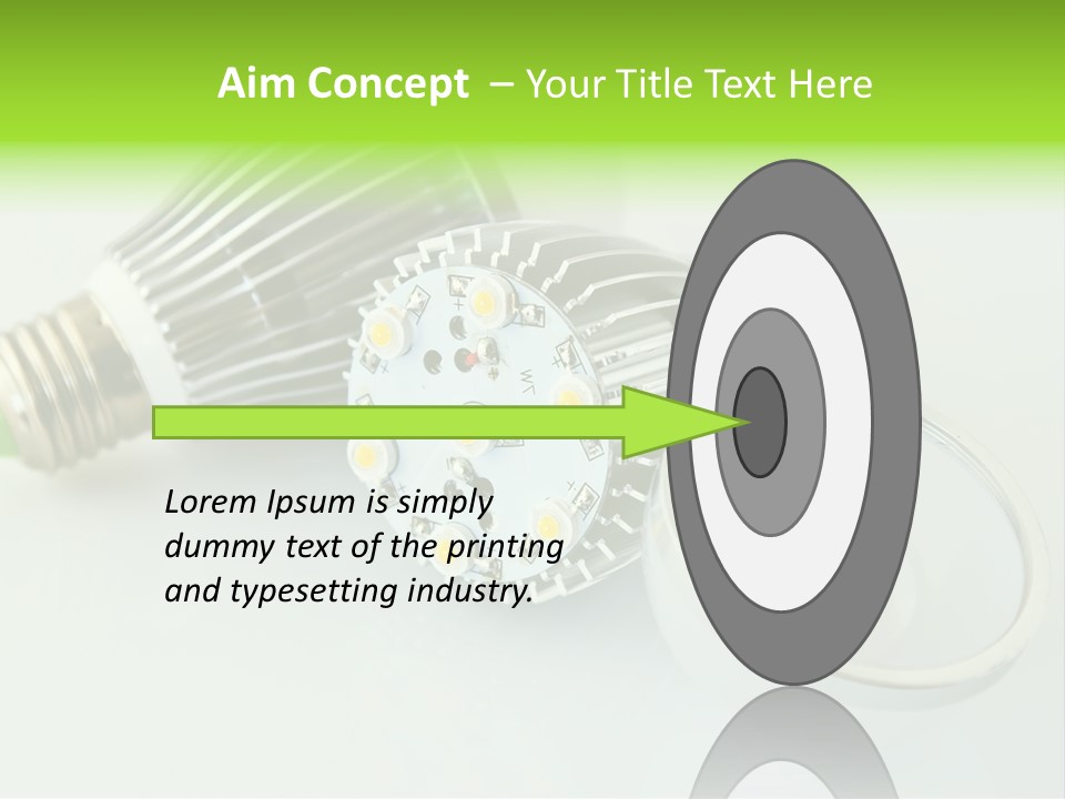 Led Technology Cold PowerPoint Template