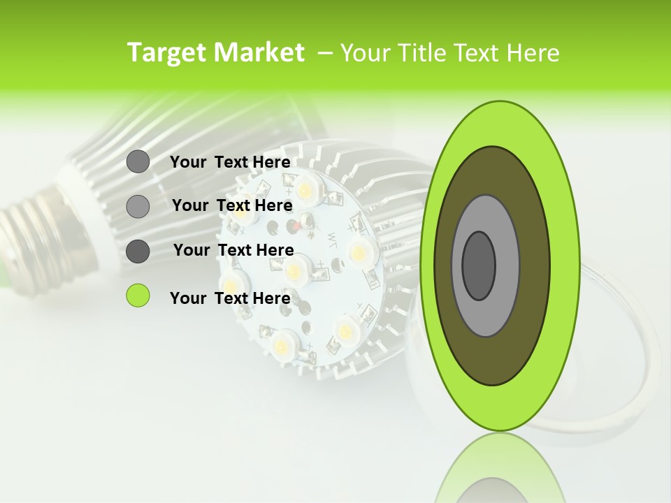 Led Technology Cold PowerPoint Template