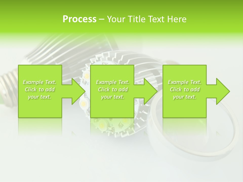 Led Technology Cold PowerPoint Template