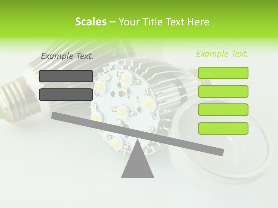 Led Technology Cold PowerPoint Template