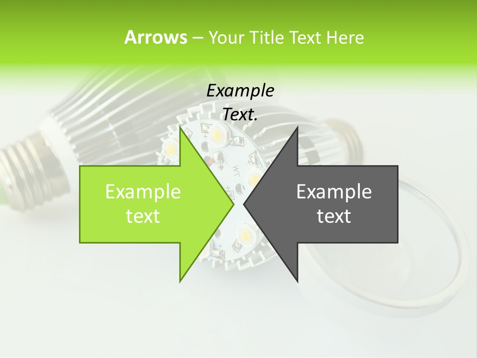 Led Technology Cold PowerPoint Template