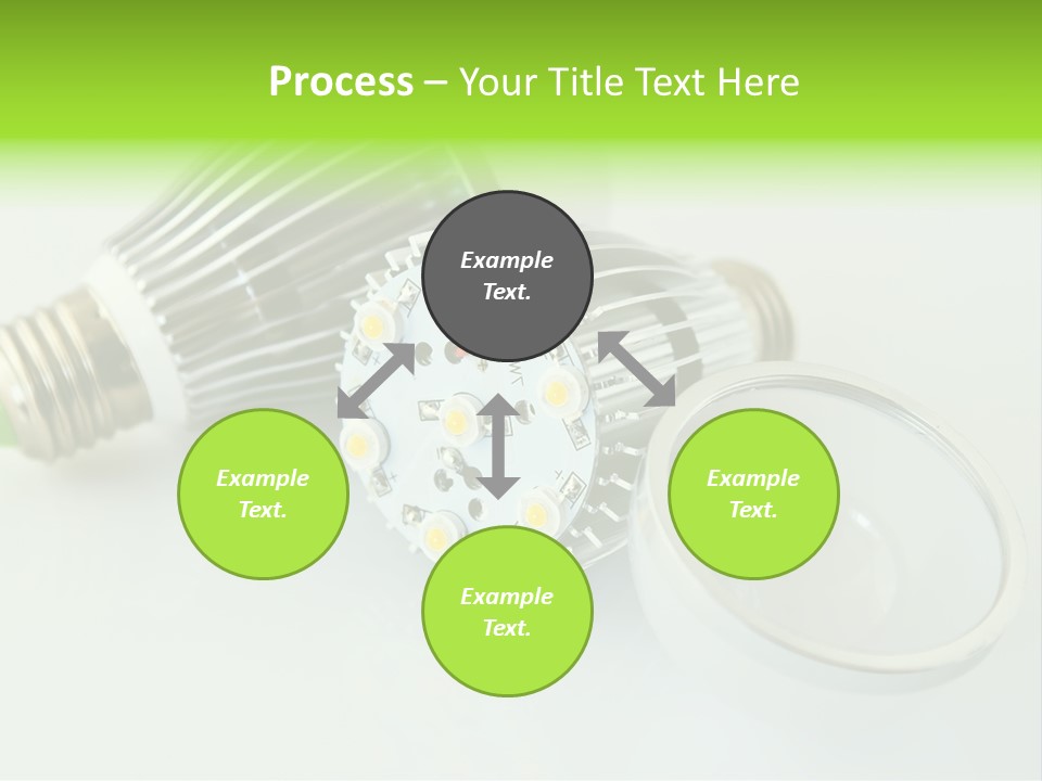 Led Technology Cold PowerPoint Template