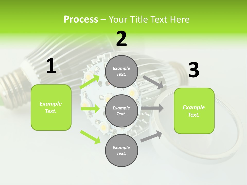 Led Technology Cold PowerPoint Template