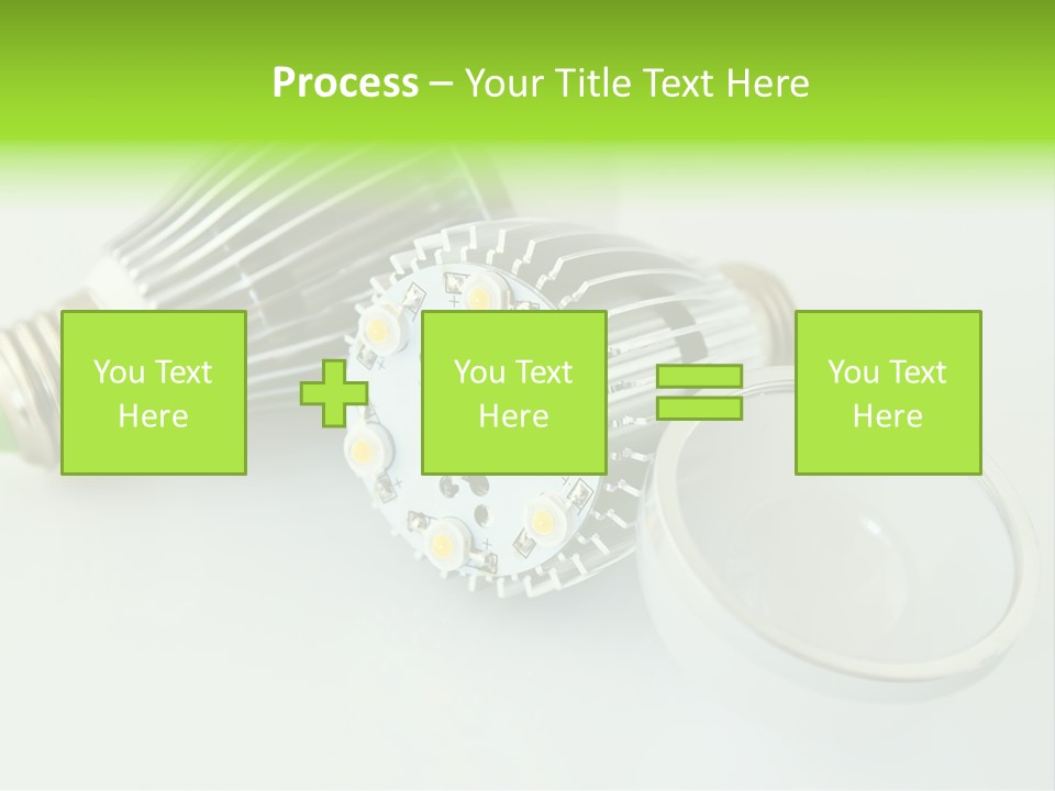 Led Technology Cold PowerPoint Template