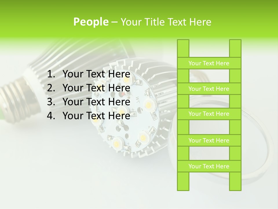 Led Technology Cold PowerPoint Template