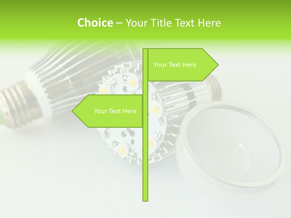 Led Technology Cold PowerPoint Template