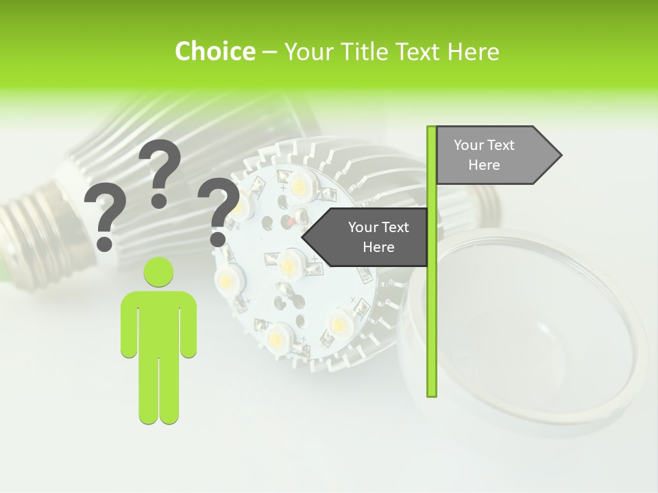 Led Technology Cold PowerPoint Template