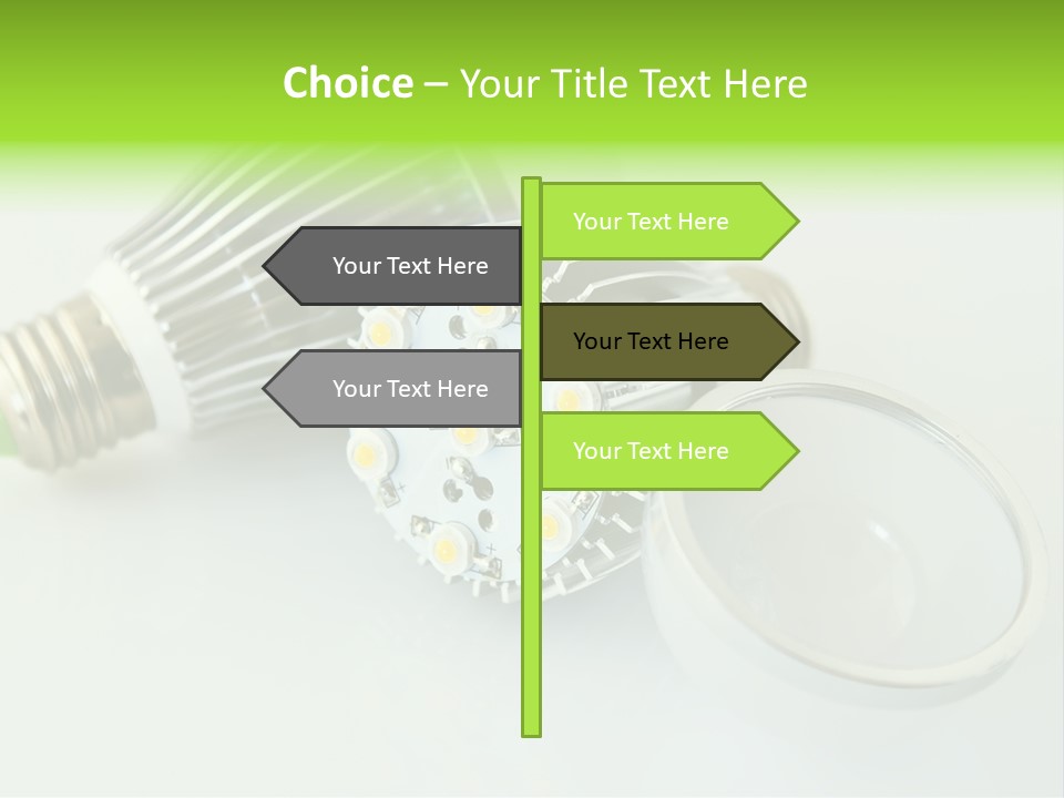 Led Technology Cold PowerPoint Template